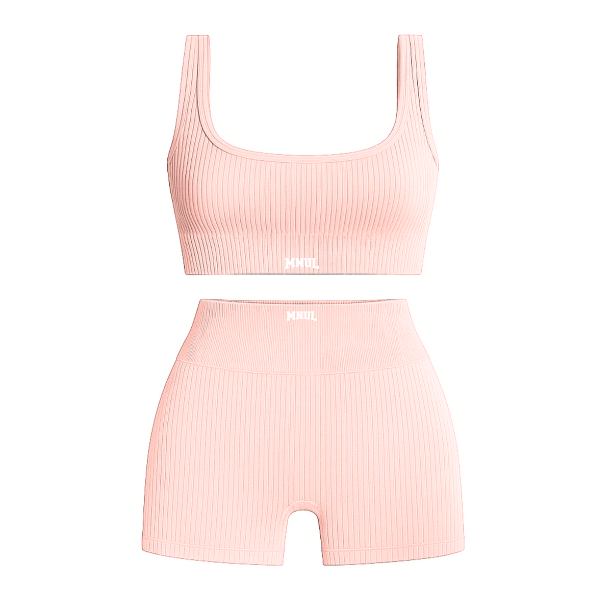 MNUL Ribbed Athletic Workout Set