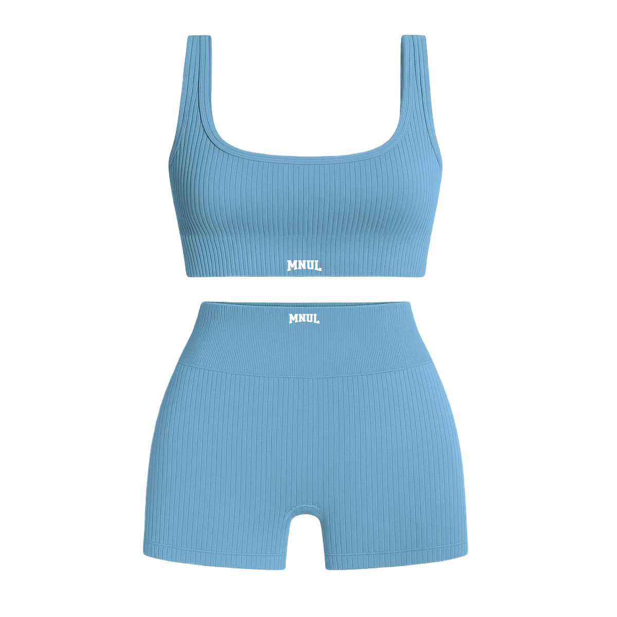 MNUL Ribbed Athletic Workout Set