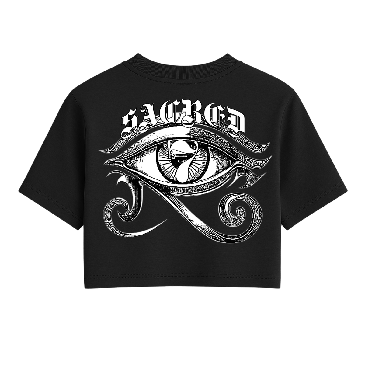 Sacred 7 - Ankh Triangle One Size Crop Tee