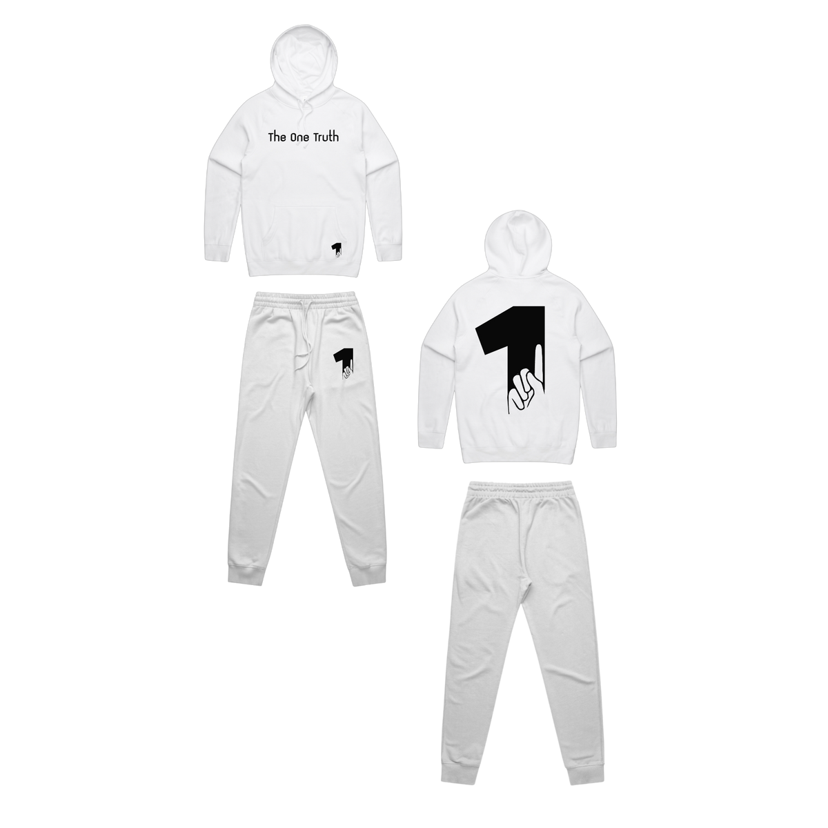 The One Truth™ Classic Hoodie Set - White