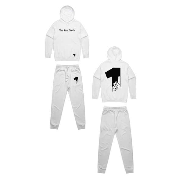 The One Truth™ Classic Hoodie Set - White