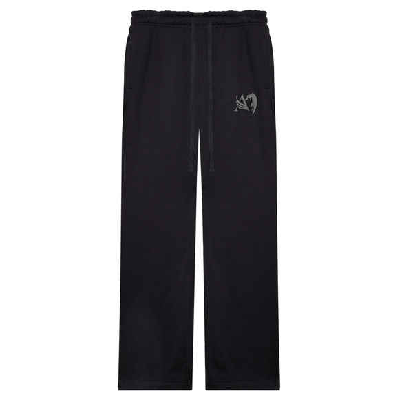 Angels And Demons Straight Leg Sweats - Black