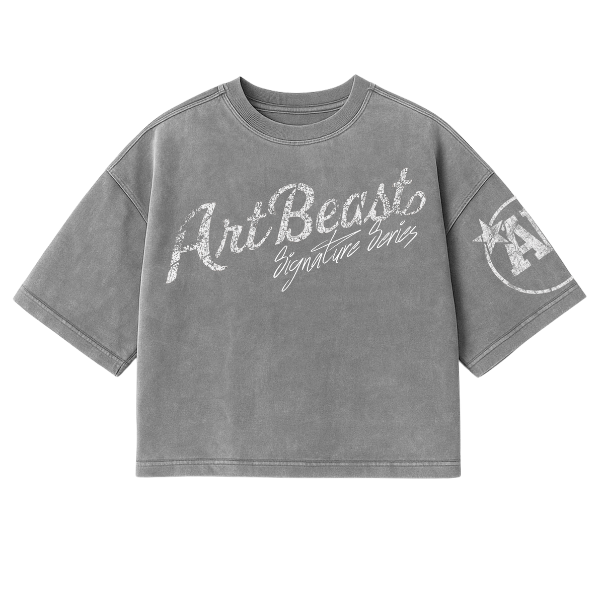 ARTBEAST - Signature Series - Garment Dyed BOXY CROP TEE