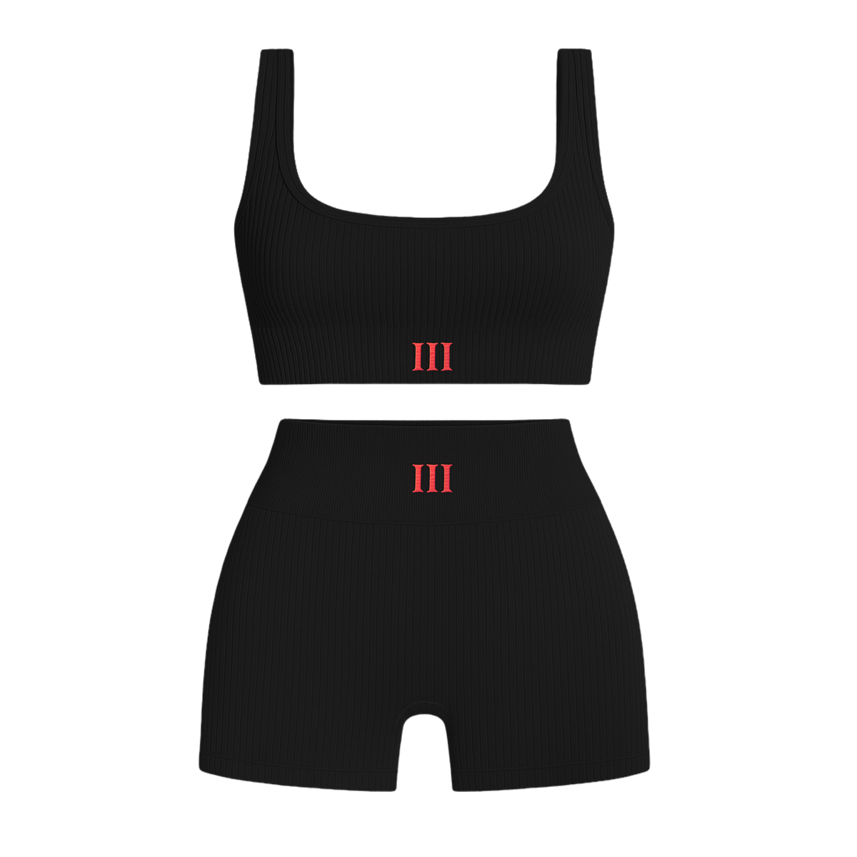 Accountability Partner Ribbed Athletic Short Set