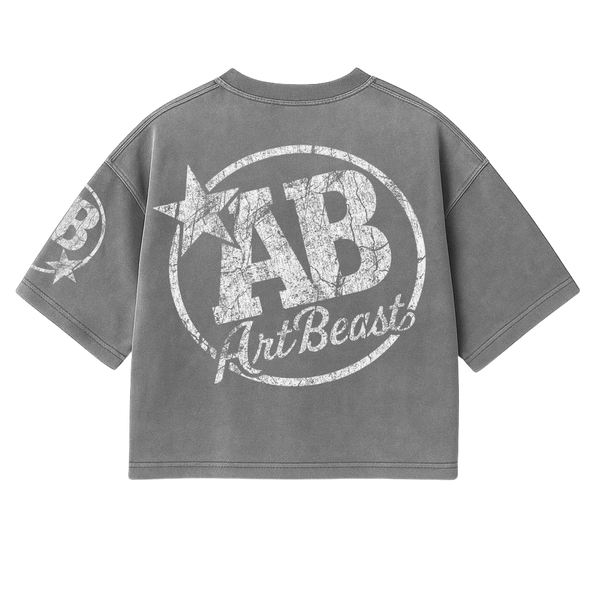 ARTBEAST - Signature Series - Garment Dyed BOXY CROP TEE
