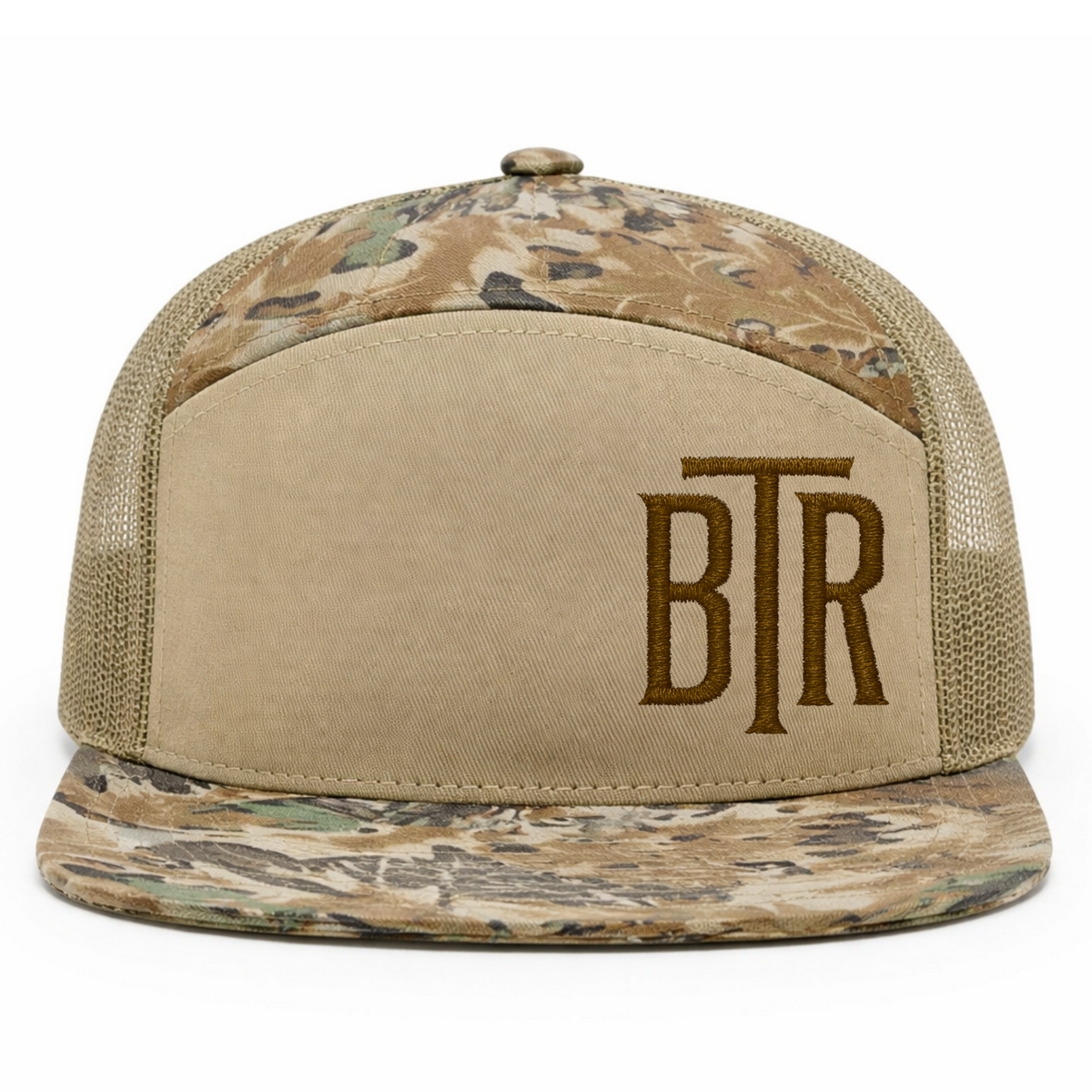 BTR Camo 7-Panel Snapback Trucker Hat