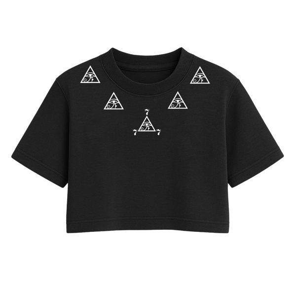 Sacred 7 - Ankh Triangle One Size Crop Tee