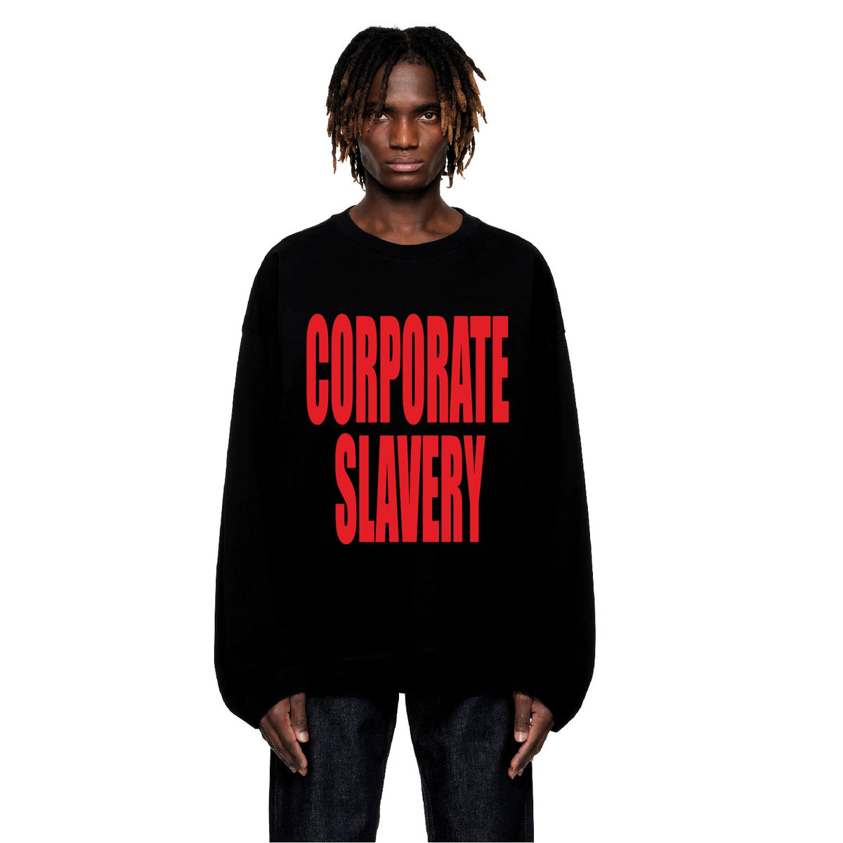 Corporate Slavery Longsleeve Black