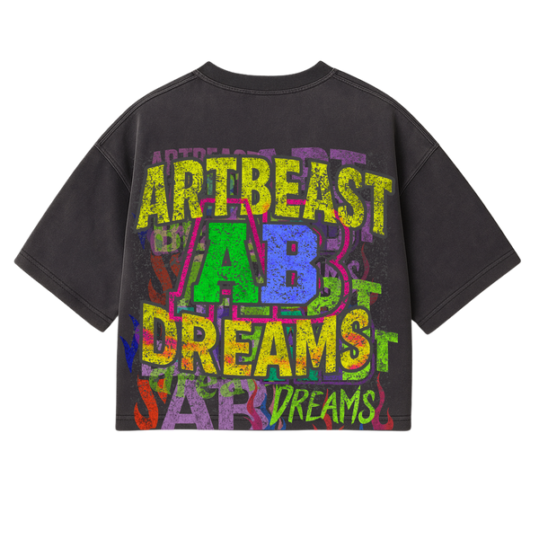 ARTBEAST - DREAMS - BOXY CROP TEE