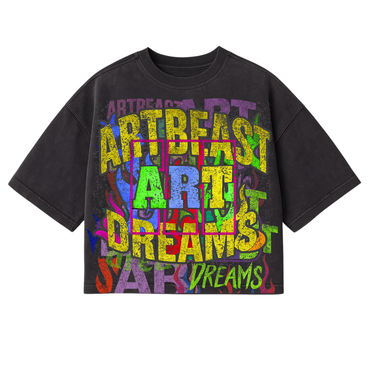 ARTBEAST - DREAMS - BOXY CROP TEE