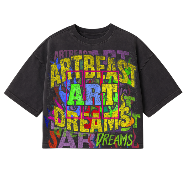 ARTBEAST - DREAMS - BOXY CROP TEE