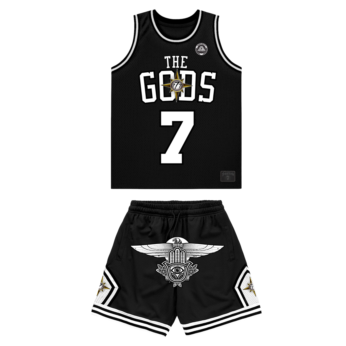 Sacred 7 - THE GODS - Basketball Jersey Set