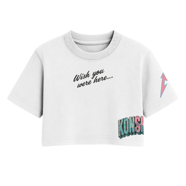 Konshens - Wish You Were Here - Women's Crop Tee - One Size