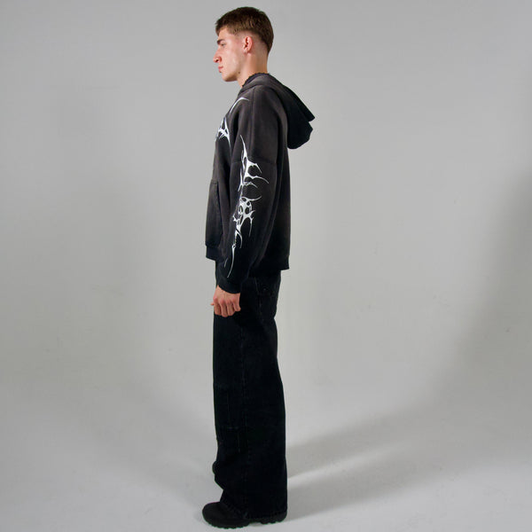 Destroyed Zip Up Jacket