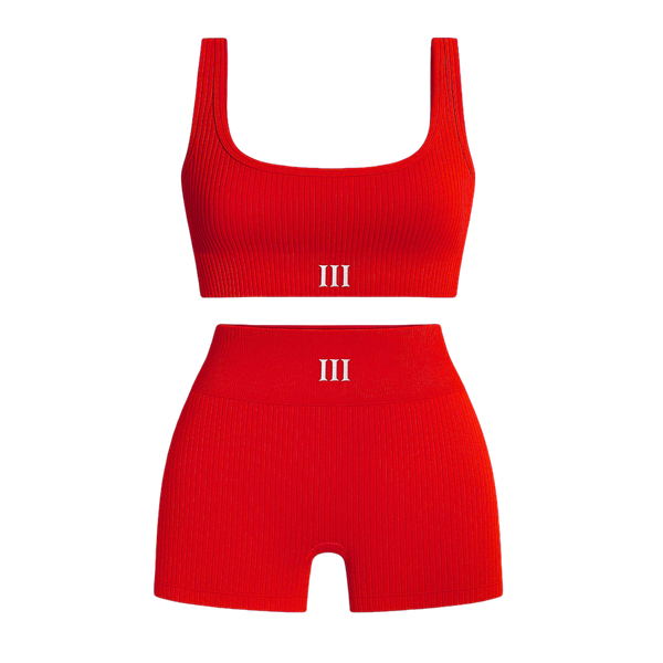 Accountability Partner Ribbed Athletic Short Set