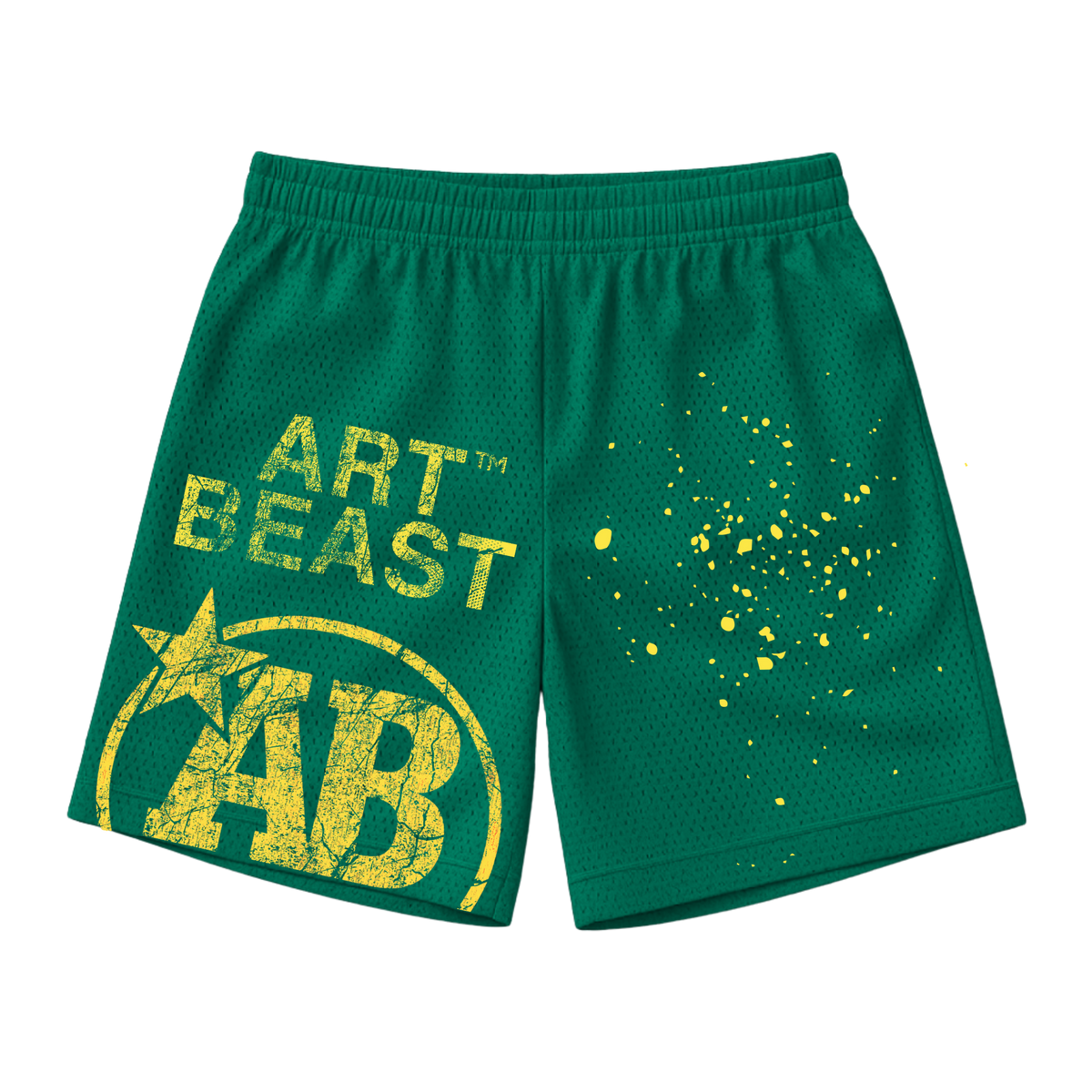 ARTBEAST - Weathered Mesh Shorts