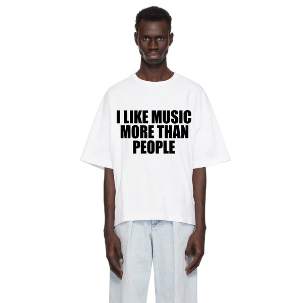 Hate People Tee White