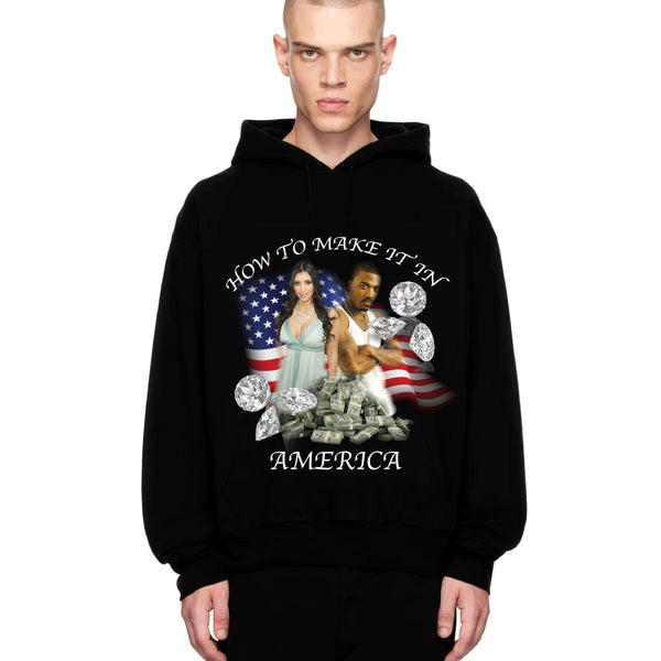 How To Make It In America Black Hoodie