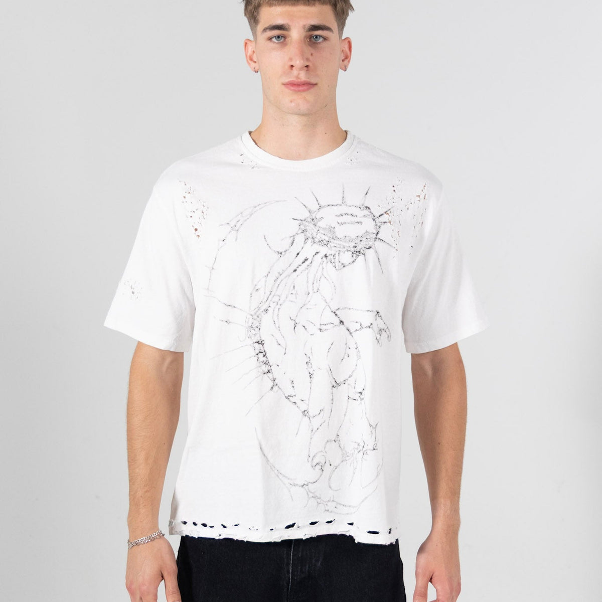 Warrior Distressed Tee