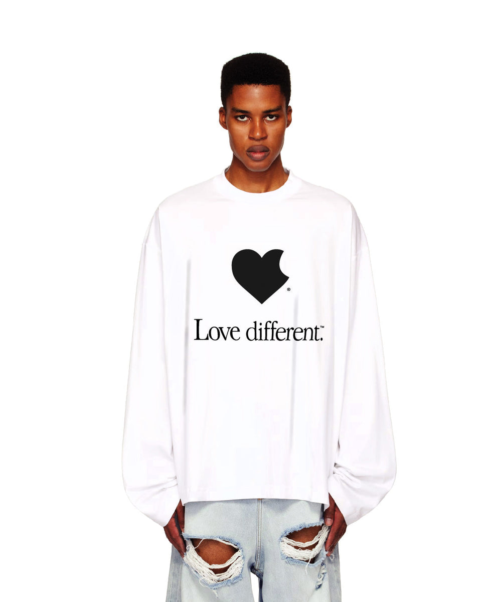 Love Different Longsleeve White