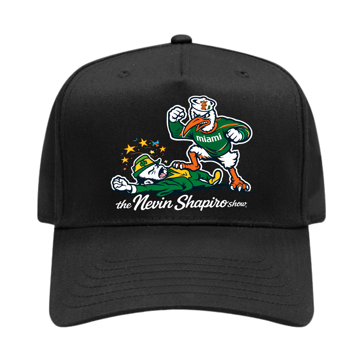 Miami Vs Notre Dame 5 Panel Cap