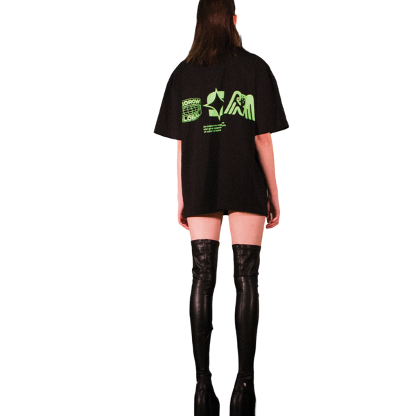 Neon Logos Tee Black