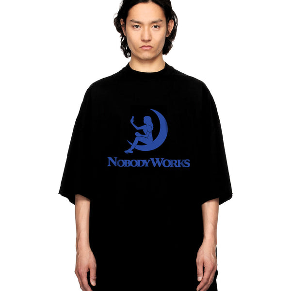 Nobody Works Tee Black