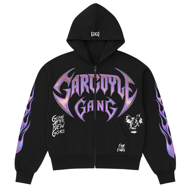 Gargoyle GANG Boxy Zip Up Hoodie