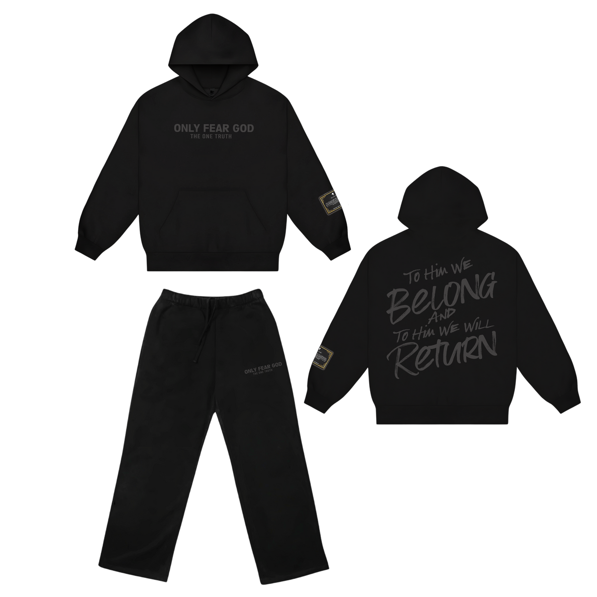 Only Fear God - Hoodie Set
