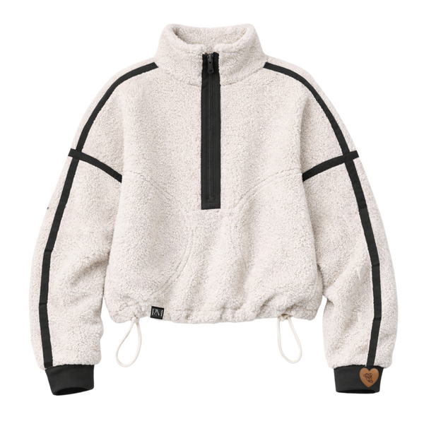 Mock Turtleneck Quarter‑Zip Sweater