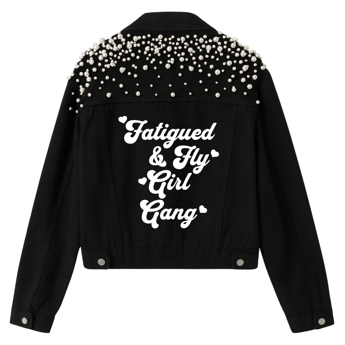 Fatigued & Fly Girl Gang Denim Jacket - Black