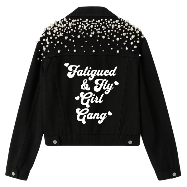 Fatigued & Fly Girl Gang Denim Jacket - Black