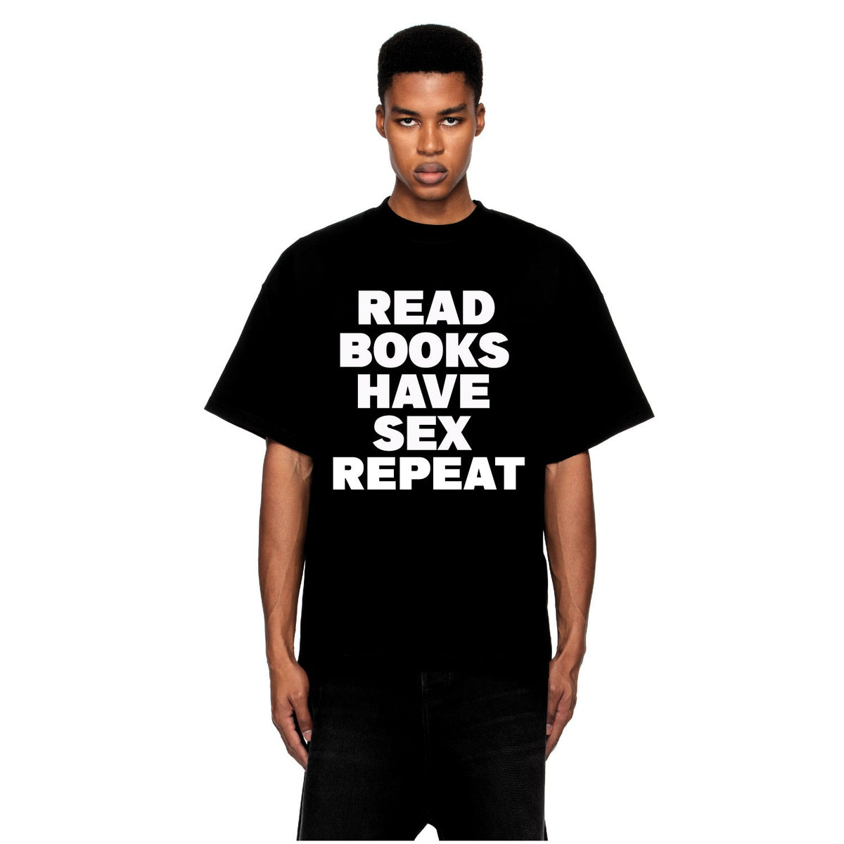 Read Books Tee Black