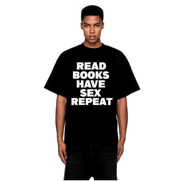Read Books Tee Black