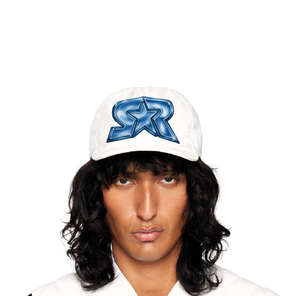 Silver Logo Hat White