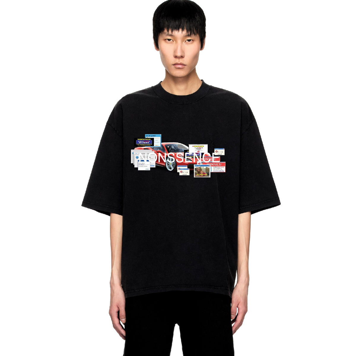 Spamnonssence Tee Black