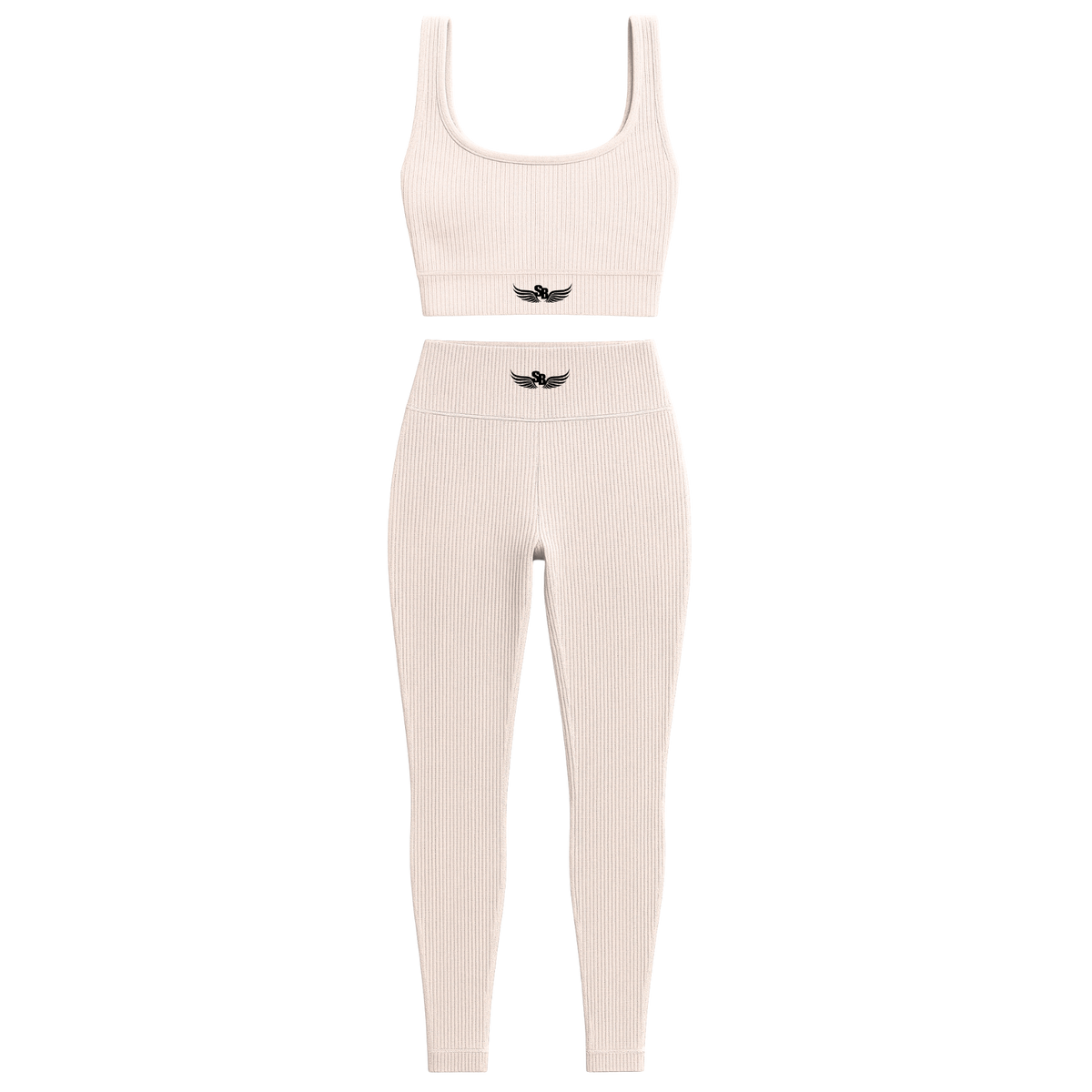 Stay Blessed -  Ribbed Athletic Set