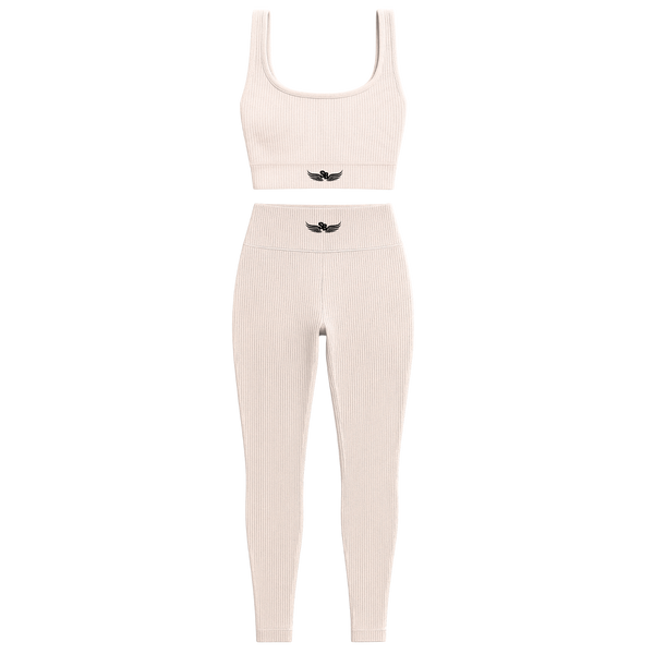 Stay Blessed -  Ribbed Athletic Set