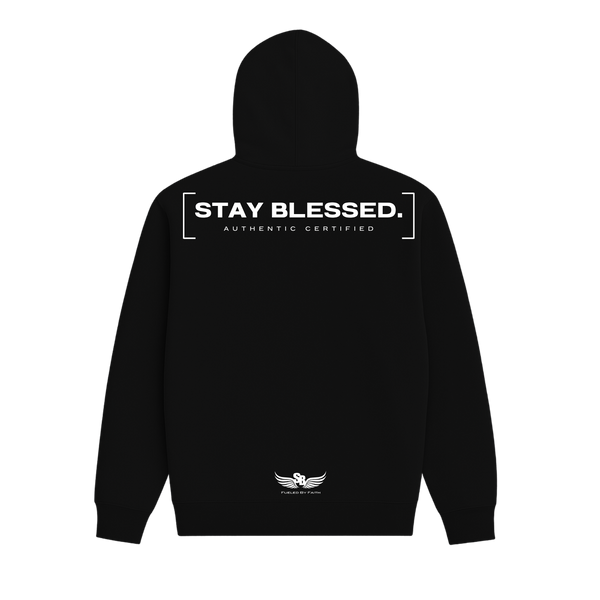 Stay Blessed Certified Authentic Certified Terry Hoodie