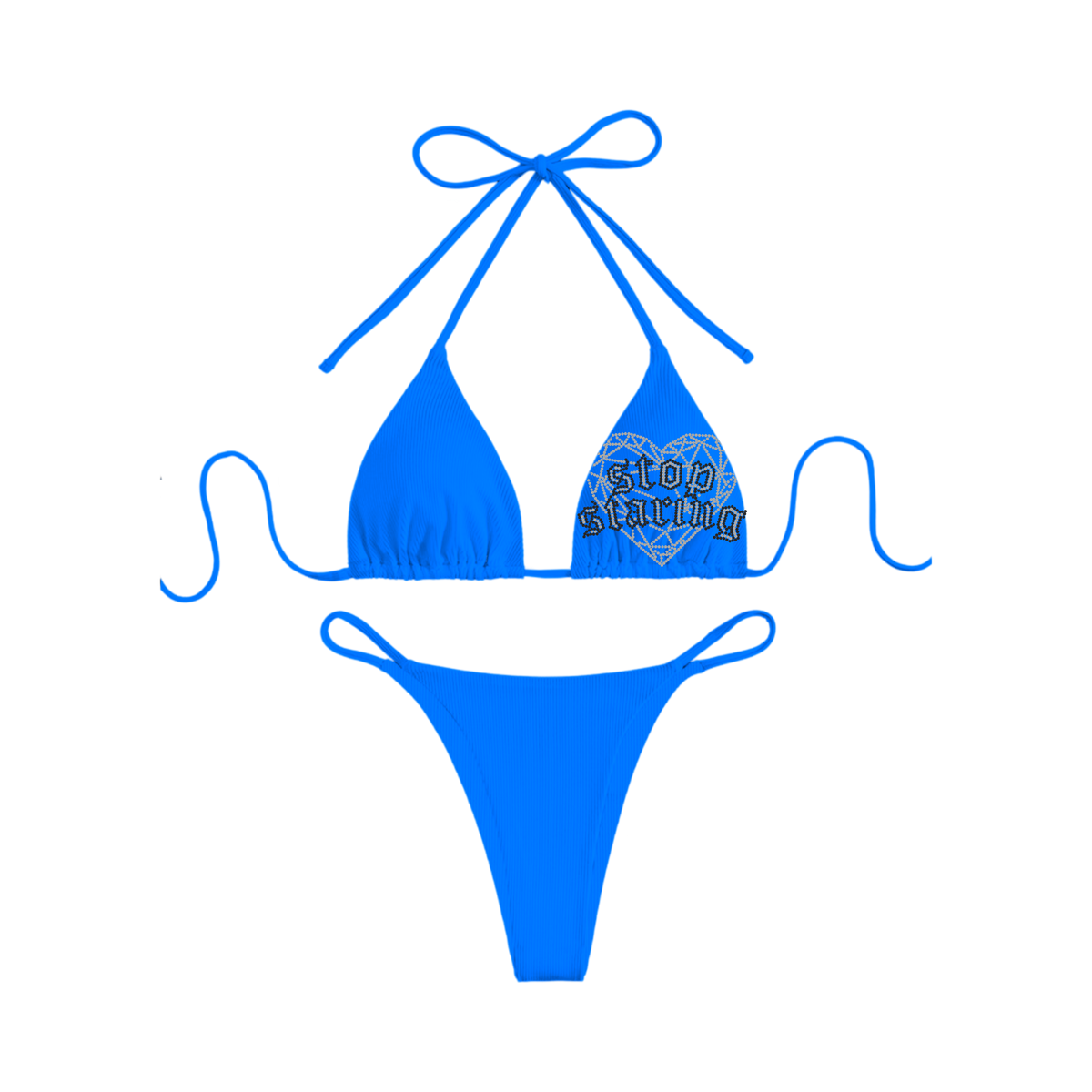 Stop Staring - Blue Bikini