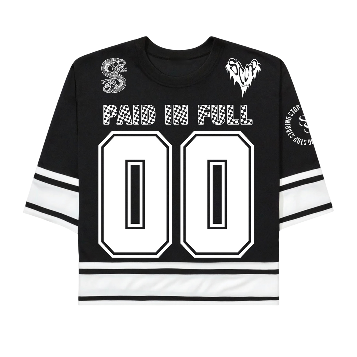 SOLD OUT! Stop Staring - Hockey Jersey - Black