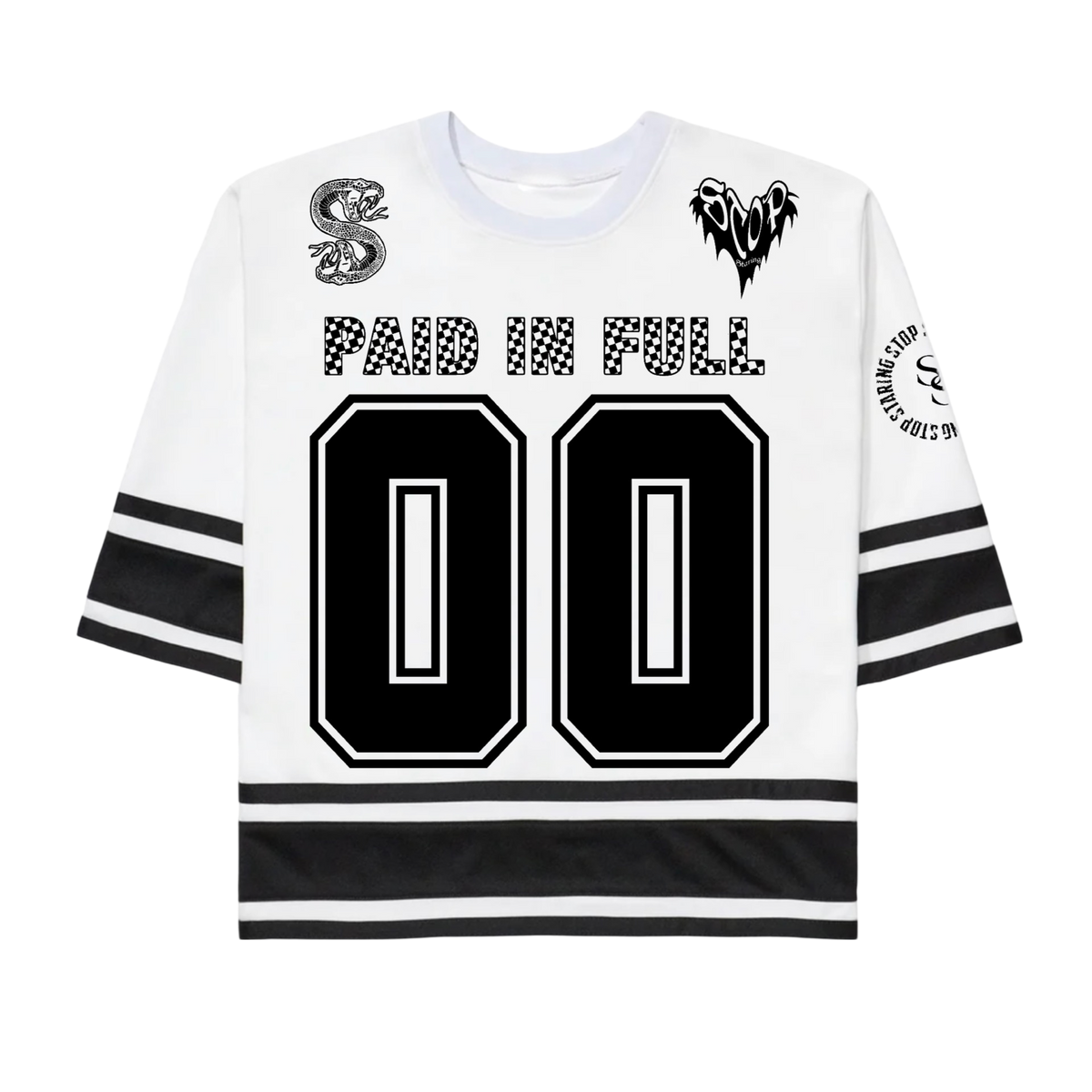 SOLD OUT! Stop Staring - Hockey Jersey - White