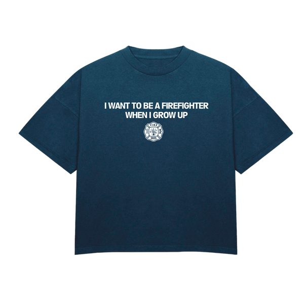 Fireman Heavy Tee - Navy