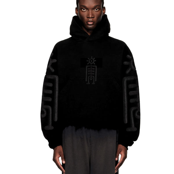 Tribal Vision Hoodie Black