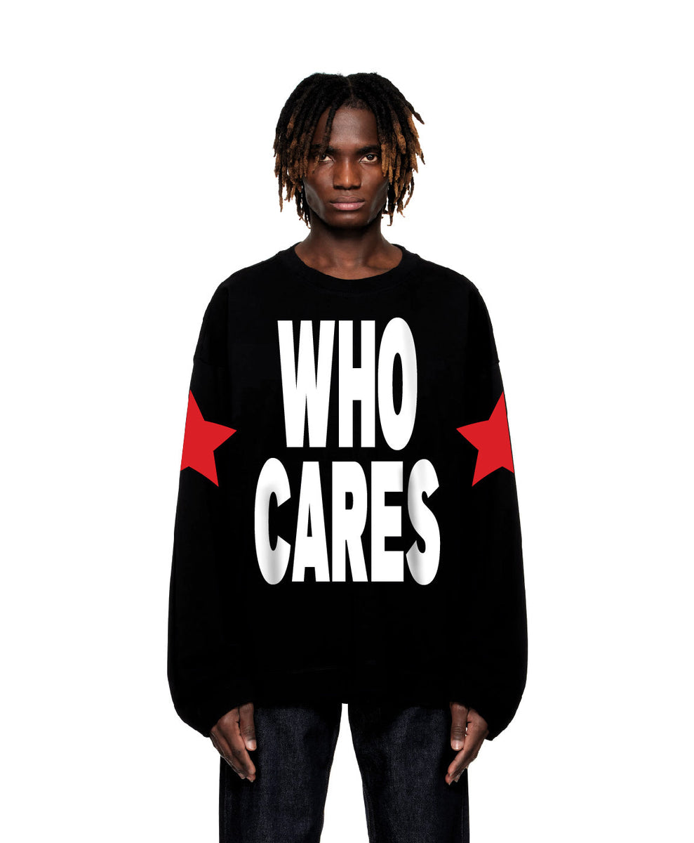 Who Cares Longsleeve Black