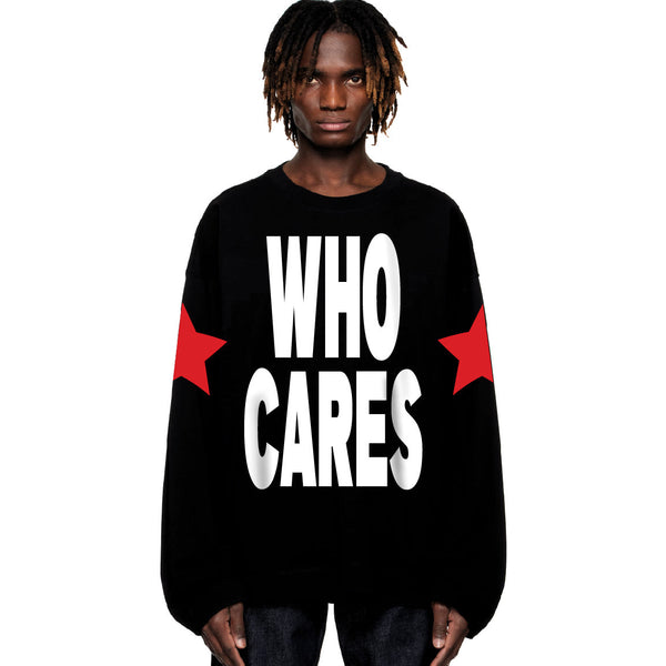 Who Cares Longsleeve Black