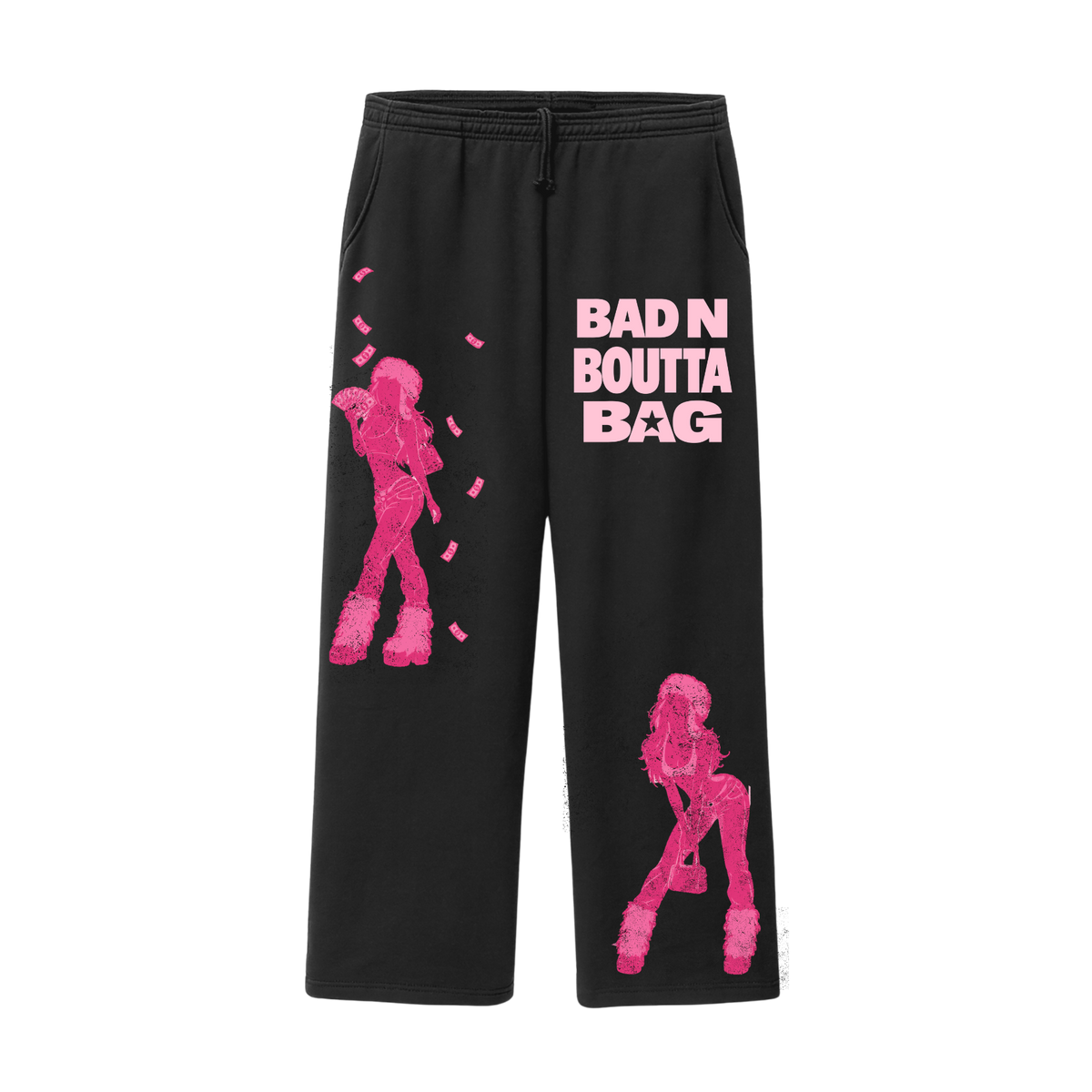 'Bad n Boutta Bag' Silhouette Sweats