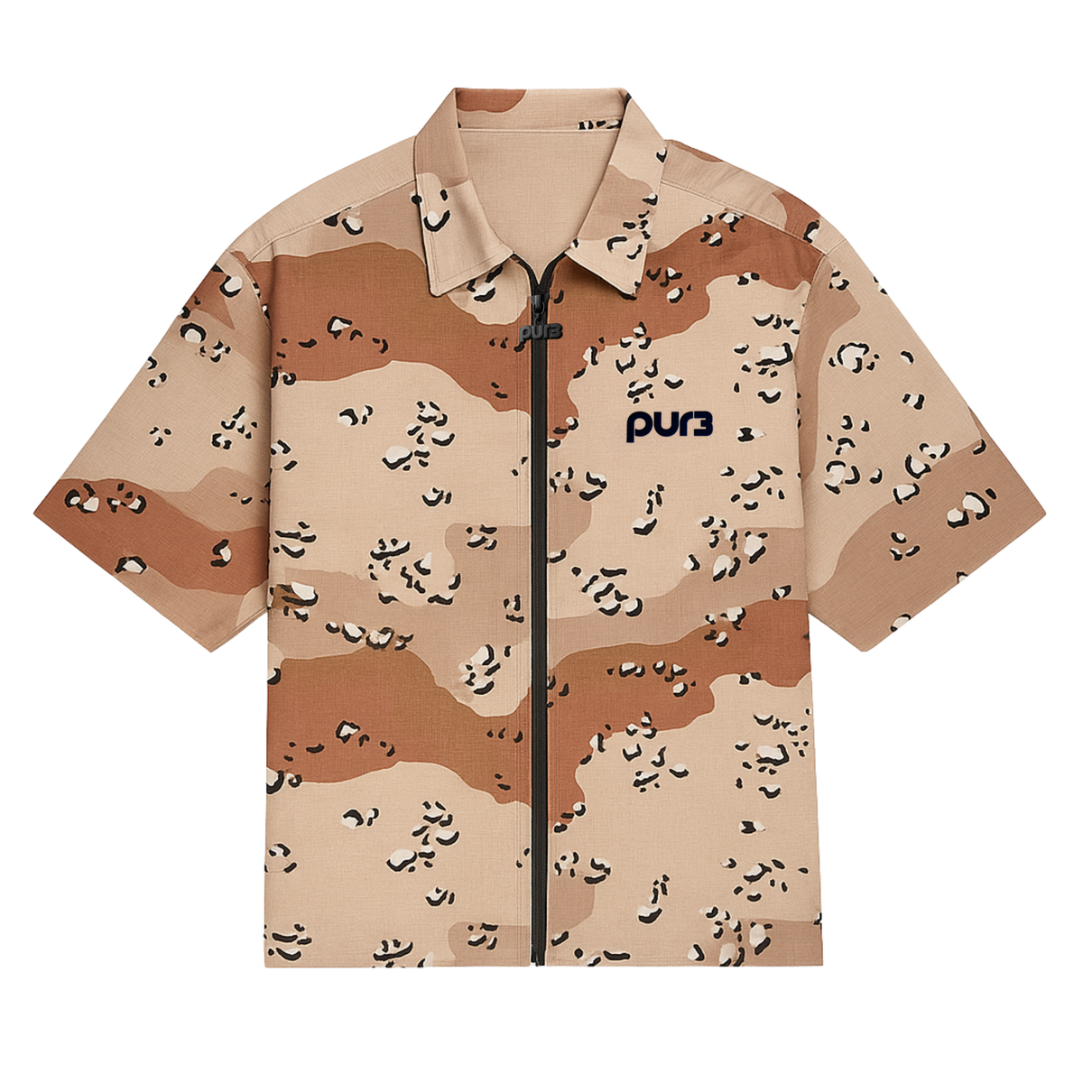 Sand Camo Zip Up Jacket