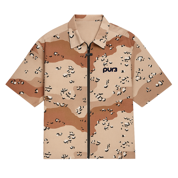 Sand Camo Zip Up Jacket